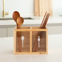 헤이케일라 키친 우드 조리도구 수저통 다용도 꽂이, 1개