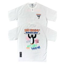 여남공용 세컨아카이브 라임색 형광색 펭귄 빅사이즈 반팔 티셔츠 비침없는흰티 남자 옷사는곳