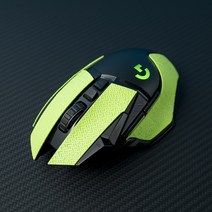 Topsky 마우스 스티커 Btl 땀 흡수 스티커 Logitech G502 영웅 Se 펑크 마우스 미끄럼 방지 스티커 유선 무선, 형광 녹색, 하나