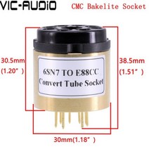 진공관 앰프 인티앰프 1PC 진공 튜브 CV181 6SL7 6N8P 6N9P 6SN7 E88CC ECC88 6DJ8 6N2 6922 DIY 오디오 진공 튜브 변환 소켓 어댑터, 푸른