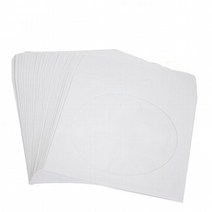 종이 CD 투명 비닐 케이스 100장 DVD 시디 포장 수납 보관함, 단품