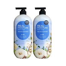 온더바디 리얼모이스처 웜코튼향 바디워시 900g X 2개
