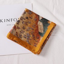 봄가을 작은 사각 스카프 여 넥 스카프 항구풍 액세서리 겉에 스카프 헤어밴드