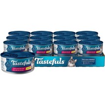 블루 버팔로 테이스트풀(Tastefuls) 생선 새우 앙트레(Gravy Flaked Wet Cat Food), 3-oz can case of 24