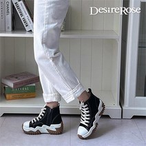 디자이어로즈 디자이어로즈 여자 대학생 하이탑 면 스니커즈 6cm (8976869)