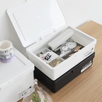 비상약 물티슈 습기차단 정리함 1.7L 화장품보관함 화장품수납 서랍수납장 책상수납