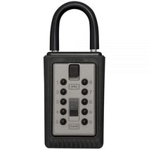 Kidde AccessPoint 001166 KeySafe 3키 휴대용 푸시 버튼 키 금고 박스 티타늄 그레이, Titanium, Key Safe Box