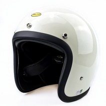 TT&CO 티티앤코 오토바이 헬멧 유리 섬유 tt & co 500tx 빈티지 레트로 Motobike 오픈페이스 헬멧, White|M|CHINA