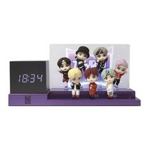 타이니탄 BTS 다이너마이트 탁상 LED 시계, 멀티컬러