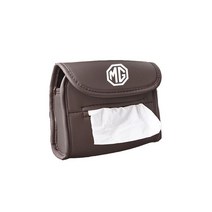 블랙박스 차량용 트럭 미니 외장형 가성비 자동차 티슈 박스 가죽 매다는 보관 가방 모리스 차고 MG 3 5 6, 01 Brown