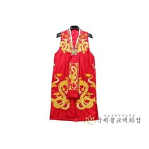 쾌자 - 꽃가라황금용쾌자 6가지 색상 신복 무속의대 무속의상, 홍색