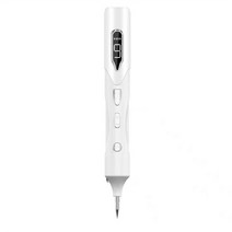 고주파 마사지기 USB 충전식 레이저 9 기어 제거 스팟 펜 플라즈마 펜 LCD 블랙 도트 리무버, 02 White