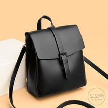 도오빠 여성 가죽 백팩 배낭 숄더백 투웨이 대용량 지퍼 무지 무광 사계절 여행 중년 30대 40대 50대 여자백팩