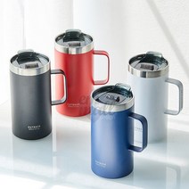 오슬로 아웃백 이중 스텐 뚜껑 머그 V2 텀블러 600ml, 레드