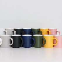 위즈라인 무광 머그컵 중머그 빅머그 7컬러, 2.빅머그 (500ml), 블루