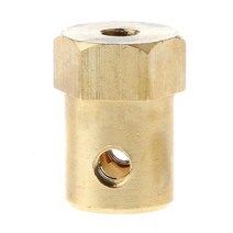 GHSHOP 산 이음쇠 3-8mm Dia를 가진 금관 악기 육각형 모터 연결 갱구 연결관, 3mm, 황동