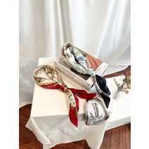 골드 로프 사각 실크스카프