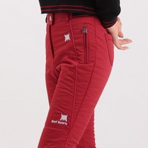 겨울 여성골프팬츠 삥줄 패딩 옆밴드 골프바지