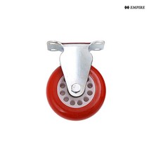 엠파이어 N1_3인치 평판 고정바퀴 소형바퀴 우레탄바퀴