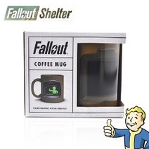 해외 폴아웃게임 볼트보이컵 원더풀 FallOut 변색머그컵, 1개, 브라운