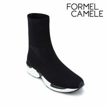 포멜카멜레 [포멜카멜레]블랙 니트 스니커즈 4.5CM_FIY1F1SW315