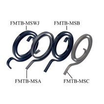 토션스프링 인장 금형 태엽 스프링 28mm 플랫 와이어 도어 잠금 핸들 코일 도어 용, 10개, fmtb-msa