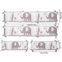 4 개 4M 주변 아기 침대 범퍼 세트 부드러운 원형 울타리 유아 베개 쿠션 신생아 놀이 틀 방 장식, 03 C