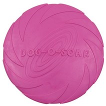 야외 애완 동물 장난감 대형 개 비행 디스크 훈련 강아지 고무 가져 오기 플라잉 15cm 18cm 22cm, 22cm in diameter, [01] green, 1개
