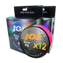 히트존 JOF 12합사 라인 300m 낚시줄 0.6호 0.8호 1호 2호 3호 4호 5호 6호 8호, 조프_12합사_1호_300m_멀티칼라