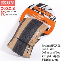 MTB 타이어 MMAXXIS IKON(M319RU) 자전거 접이식 타이어 26x2.0/2.35, 11 26X2.2 EXOTR Y
