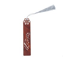 북링 북집게 북다트 독서링책마크 독서 중국 스타일 새겨진 나무 책갈피 세트 자연 수제, 03 Plum Blossom