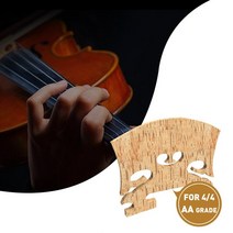 바이올린줄 Select Figured Violin Bridge Unslotted Semi Finished 에어 드라이 AA 그레이드 메이플 E 에, 04 Baroque-1