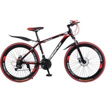 [ENGWE] 해외 성인 학생 변속 산악자전거/야외 라이딩 26인치 MTB/디스크브레이크, 12흰색+파랑(6단휠)