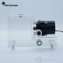 FREEZEMOD 산업용 노트북 pc 워터 쿨러 큐빅 투명한 탱크 펌프 500L/H 용량 600ML 수냉. GQSX-T1, 01 Speed control pump