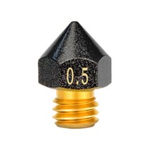 1/2/5Pcs MK8 노즐 PTFE 코팅 대형 헤드 황동 CR10 프로 CR10S 압출기 3D 프린터 악세사리, [03] 5pcs, [04] 0.5mm