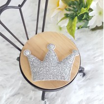 강아지핀 빗살핀 머리핀, 1개, B2 블링왕관빗살핀