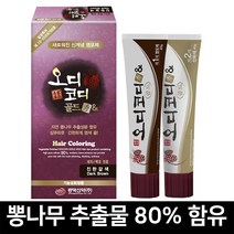 [오디코디] 오디코디골드수앤 80g (새치 백모용) 뽕나무 추출물 함유 순한 염색약, 1박스, (새치/백모용)진한갈색