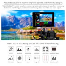 FEELWORLD SDI 터치 스크린 DSLR 카메라 필드 모니터 3D Lut 파형 자동 광 센서 1920x1200 LUT7S 7 인치, 한개옵션0