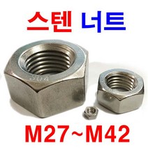 동원볼트 스텐너트 큰사이즈 미리 스텐리스 27 30 33 36 39 42mm