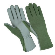 ONETAC OUTDOOR Nomex Flight Flyers 장갑 파일럿 내화성 블랙 그린 탠(그린 XS), Green_X-Small (Pack of 1)