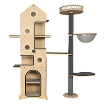 [솔향기를머금은가구] [럭시캣] 아론 7 캣타워 (파퓰러)/캣타워/원목캣타워, 상세 설명 참조