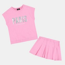 [셀덴]논현점//초등 여아 주니어 셋업 테니스 치마 나시티!한여름까지~~ 스팽글!!테니스 플레이 세트 EDMT22S51