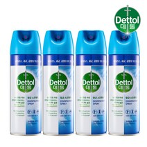 데톨 항균 스프레이 450ml 4개 살균 뿌리는 소독제 캠핑 텐트, 02.스프레이 450ml(크리스프 브리즈)4개