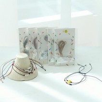 실팔찌 소원 매듭 팔찌 만들기 세트 DIY 키트 시즌2 07. 하트자개 비즈 실팔찌
