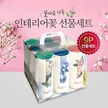 선물세트 9P 인테리어 꽃 / 슬림티슈 꽃 인테리어 소품 차량용 휴대용 선물하기