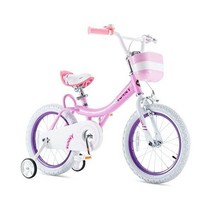 Royalbaby Jenny Kids Bike 여아용 자전거 12 14 16 18 3-12세용 20인치 휠 바구니가 있는 공주 자전거 일부 크기의 트레이닝 휠, 버니 핑크_키즈 바이크 | 훈련용 바퀴가 있는 12인치
