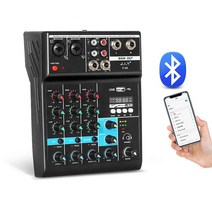 DJ 컨트롤러 4 채널 믹서 오디오 전문 사운드 카드 효과 프로세서 프로 장비 믹싱 USB 휴대용 비디오, 1.EU PLUG 220V