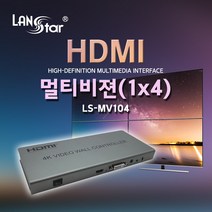 랜스타 HDMI 멀티비젼 (1대4) DID 비디오월 4K입력 4K(FHDx4) 출력 TV WALL Controller, LS-MV104