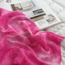 Fabric 요루쉬폰 핫핑크 커튼 침구류 시원한원단 촬영배경 저렴한원단 연습용원단