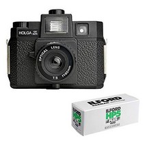 홀가 120gcfn 중형 필름 카메라와 일포드 hp5 플러스 흑백 네거티브 필름(120롤 필름) 번들